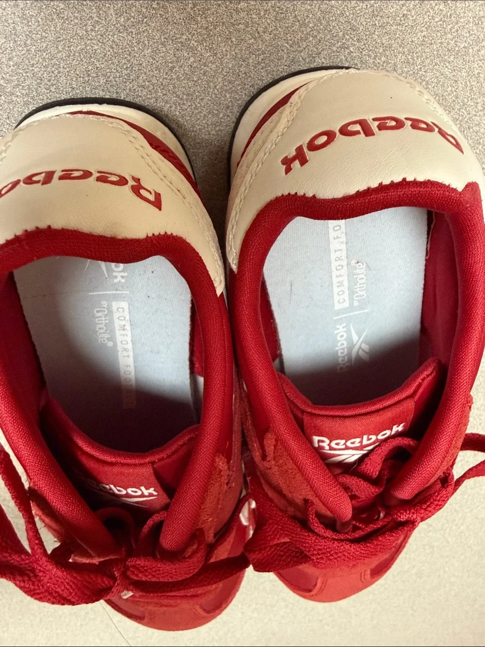 Reebok bold red